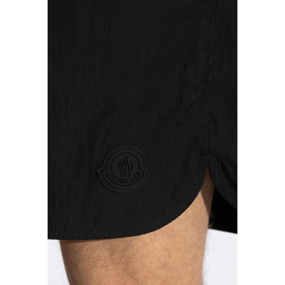 Moncler Zwembroek Black Heren