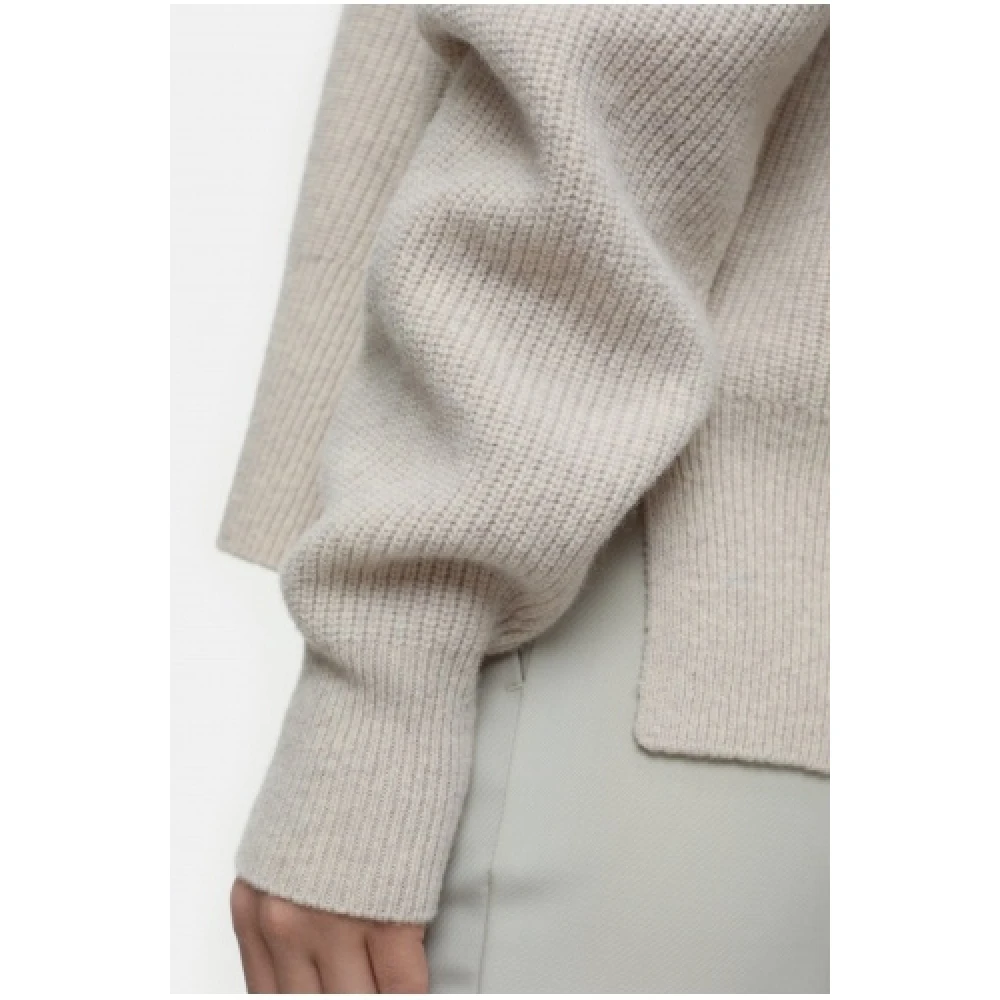 closed Parel Beige Wollen Trui Beige Dames