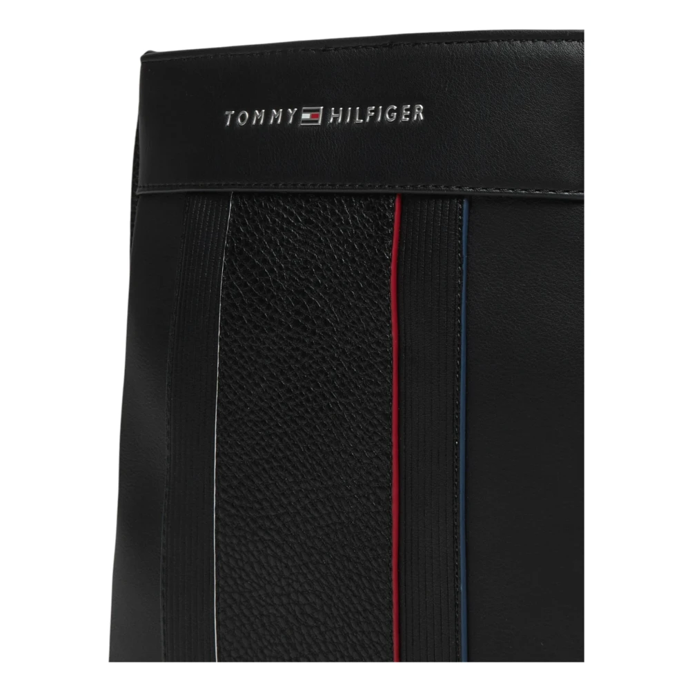 Tommy Hilfiger Zwarte schoudertas voor mannen Black Heren
