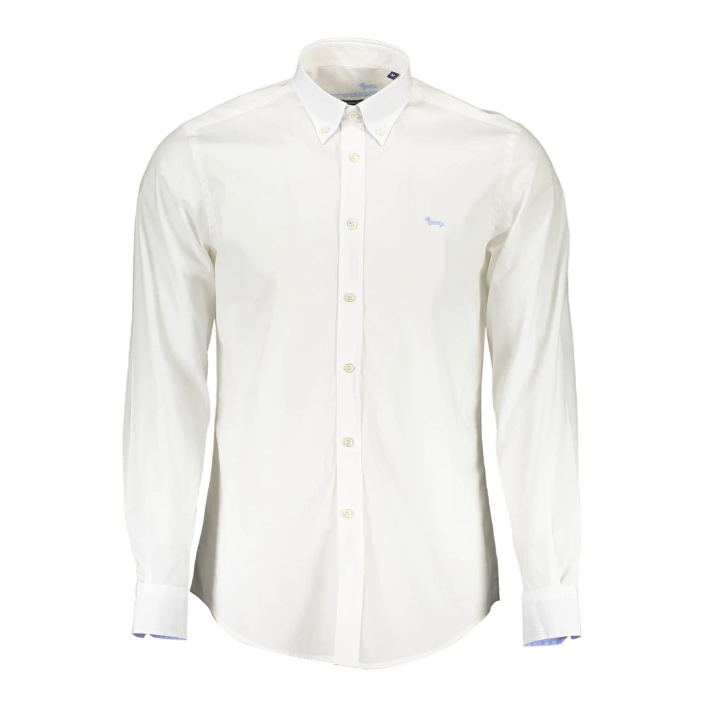 Harmont & Blaine Witte Katoenen Overhemd met Smalle Pasvorm White Heren