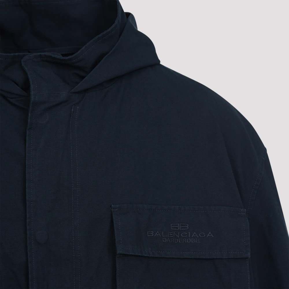 Balenciaga Ink Uniform Parka Black Heren