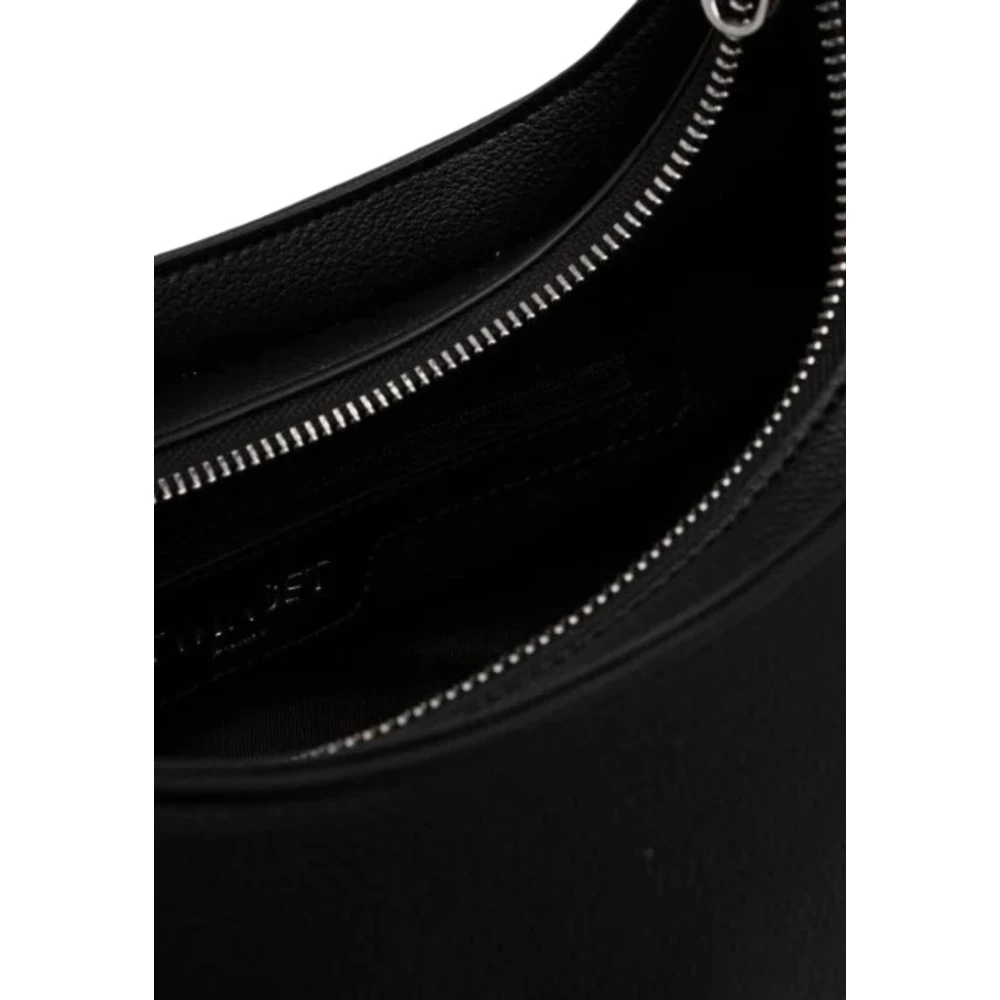 Twinset Zwarte schoudertas met ritssluiting Black Dames