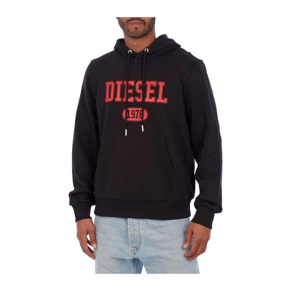 Diesel Uomo Nero Felpe, Xl, New,
