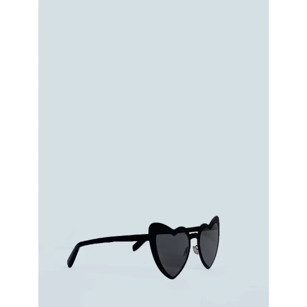 Yves Saint Laurent Vintage Pre-owned Metal sunglasses Black Dames