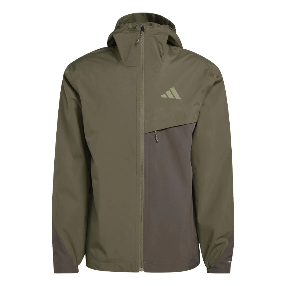 Adidas Uomo Verde Mens Giacca Rain Terrex Multi 2 Layer Climaproof Taglia L, JD Sports - Immagine 3