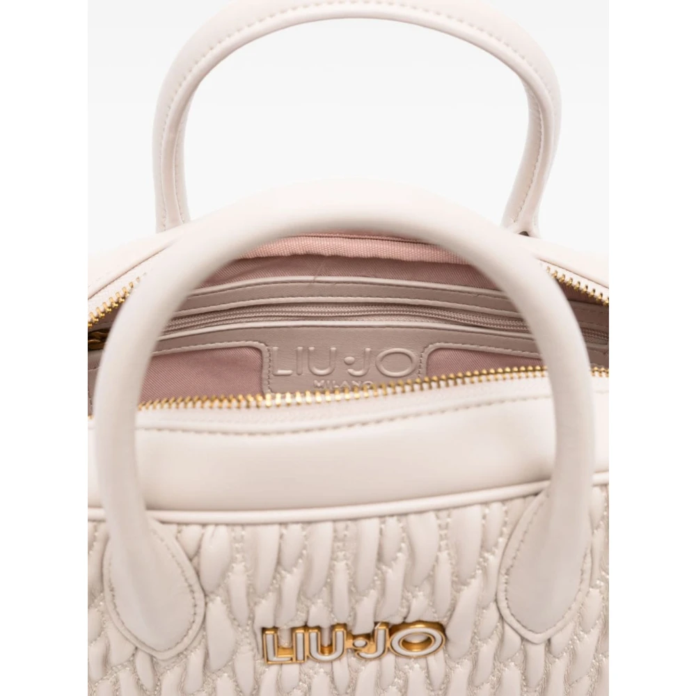 Liu Jo Matelassé Effect Beige Schoudertas Beige Dames