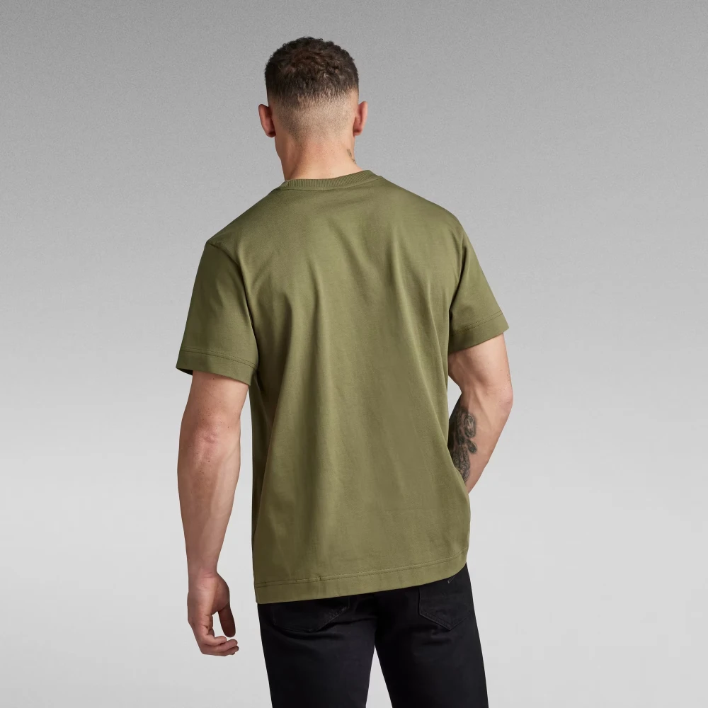 G-Star T-Shirt- G-S Essential Loose R-N S S Green Heren