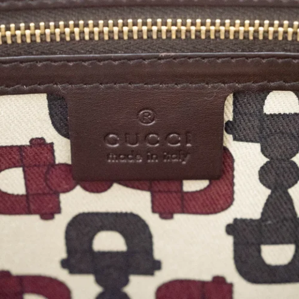 Gucci Vintage Pre-owned Leather gucci-bags Brown Dames