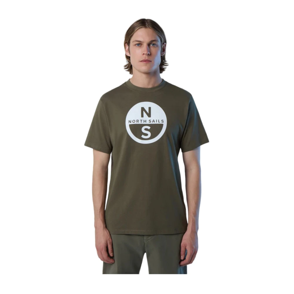 North Sails Korte Mouw T-shirt Green Heren