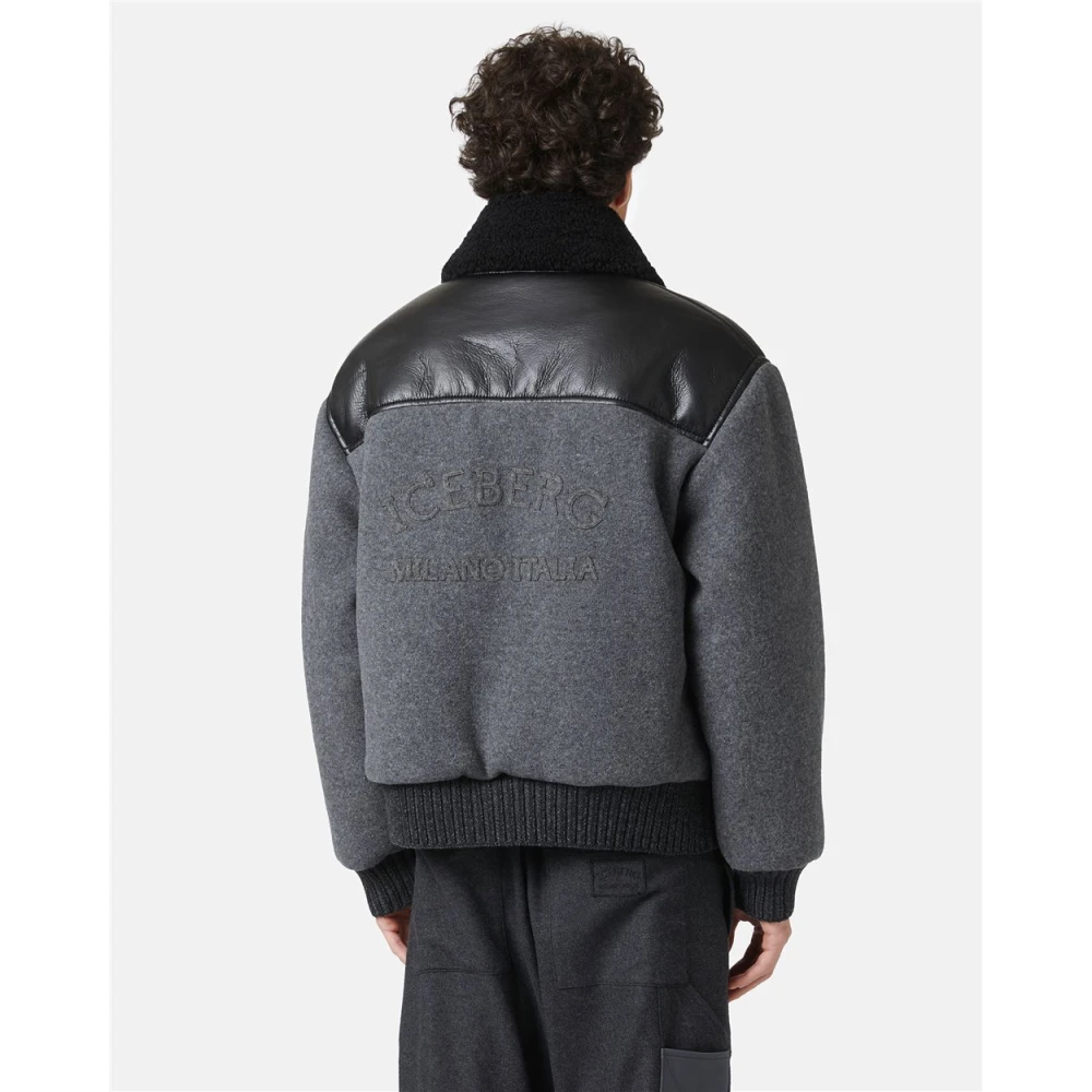Iceberg Jas in eco-schapenvacht en brei Multicolor Heren