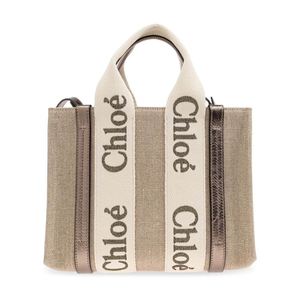 Chloé Tas Woody Klein Beige Dames