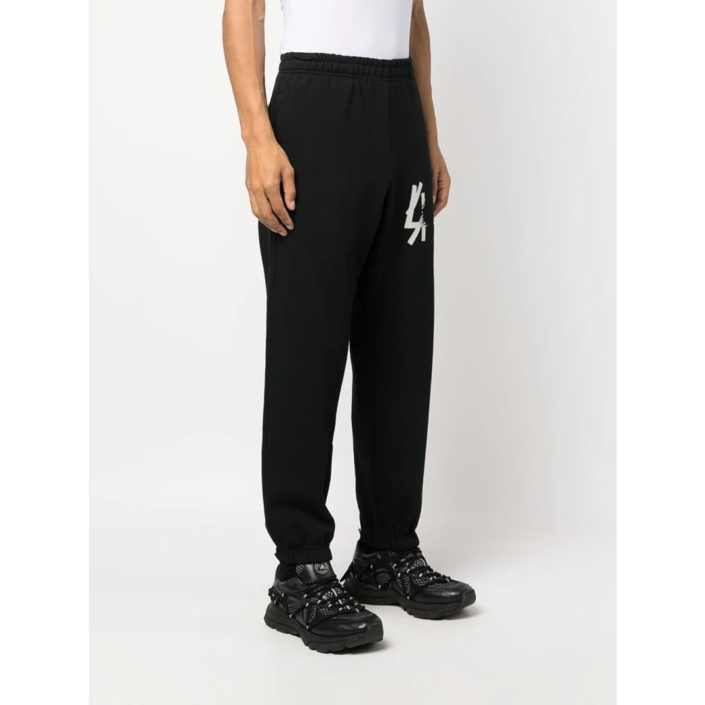 44 Label Group Zwarte Hole Sweatpants Black Heren