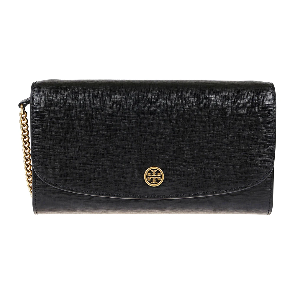 TORY BURCH Saffiano lederen crossbody tas Black Dames