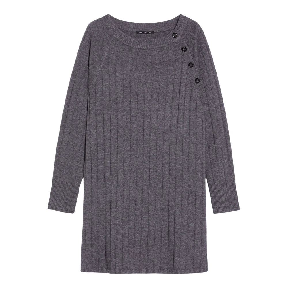 Pennyblack Gebreide Jurk Tivoli Gray Dames