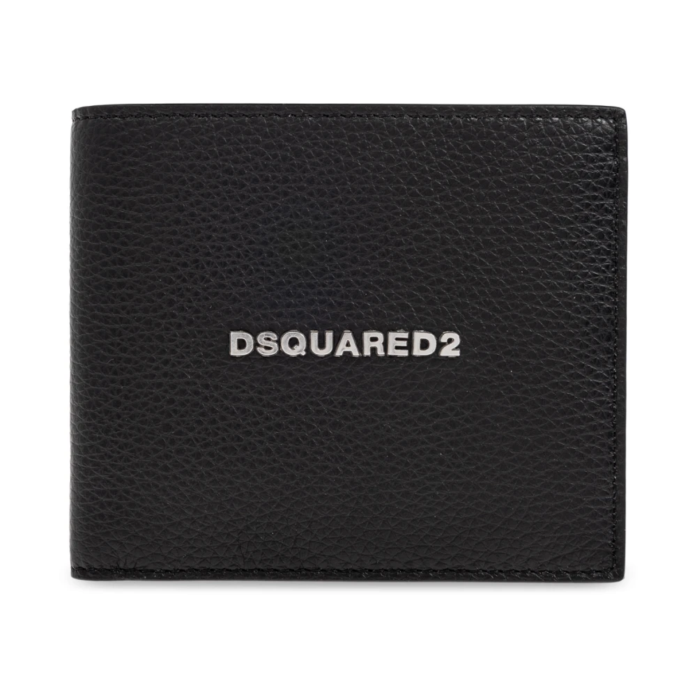 Dsquared2 Men's Black Wallets & Cardholders, One Size, Leather Wallet