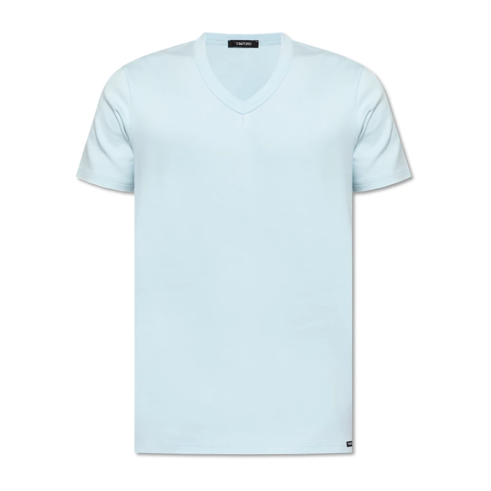 Tom Ford T-shirt met logo Blue Heren