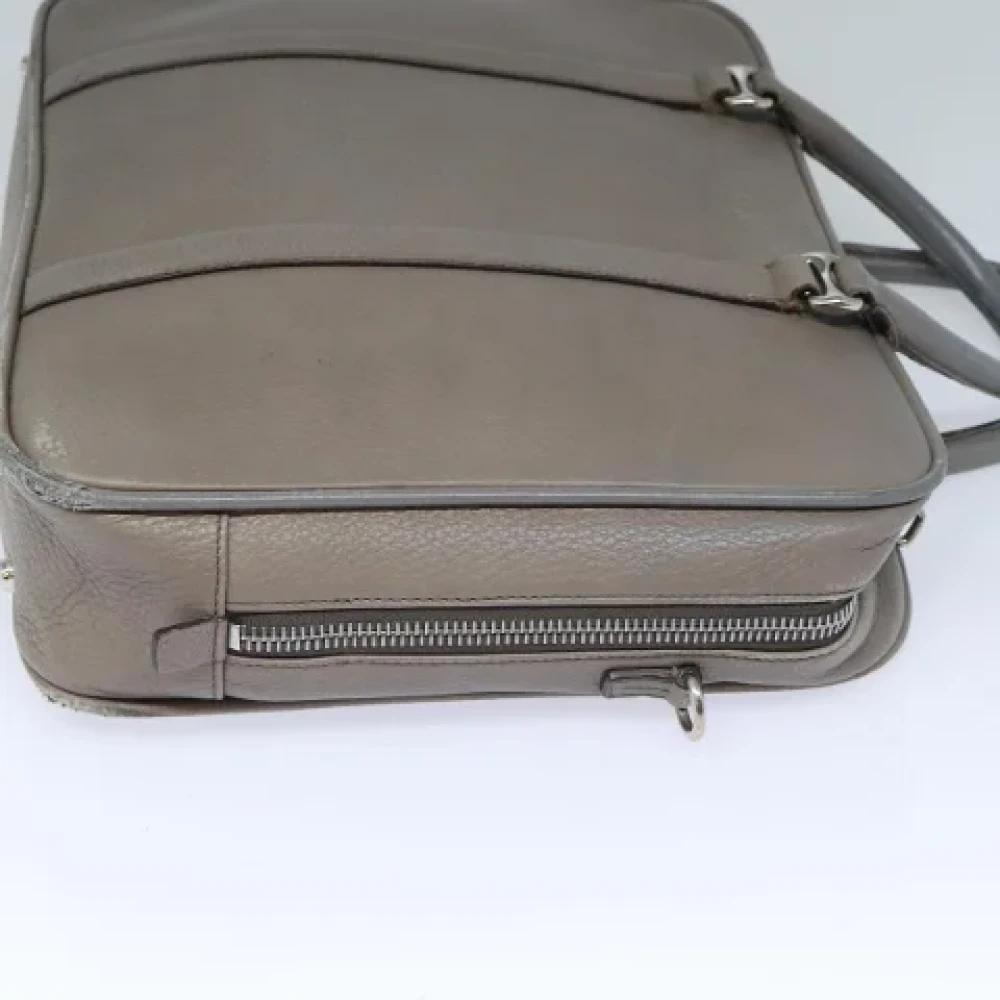 Bally Pre-owned Leather handbags Gray Dames