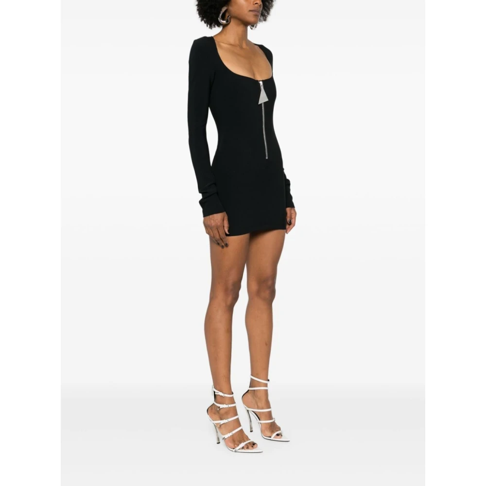 The Attico Zwarte Jurk Aw24 Black Dames