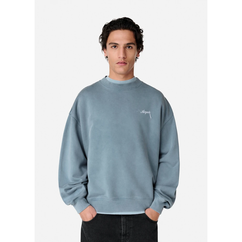 Axel Arigato Honor Washed Sweatshirt Blue Heren