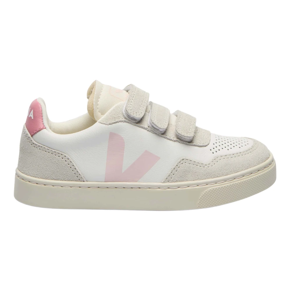 Veja Girls White Small V-90 Leather Trainers - Kids Sneakers - 24 Eu - Kids