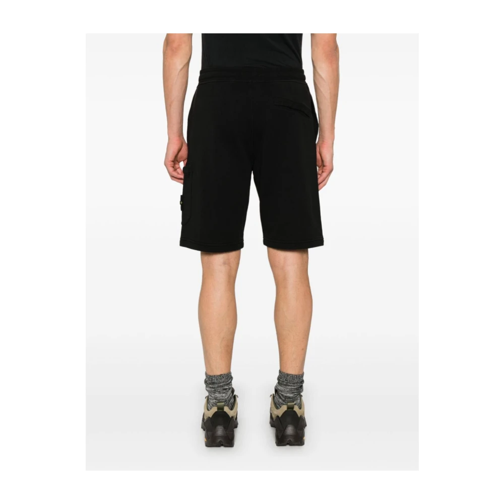 Stone Island Zwarte Bermuda Shorts voor Mannen Black Heren