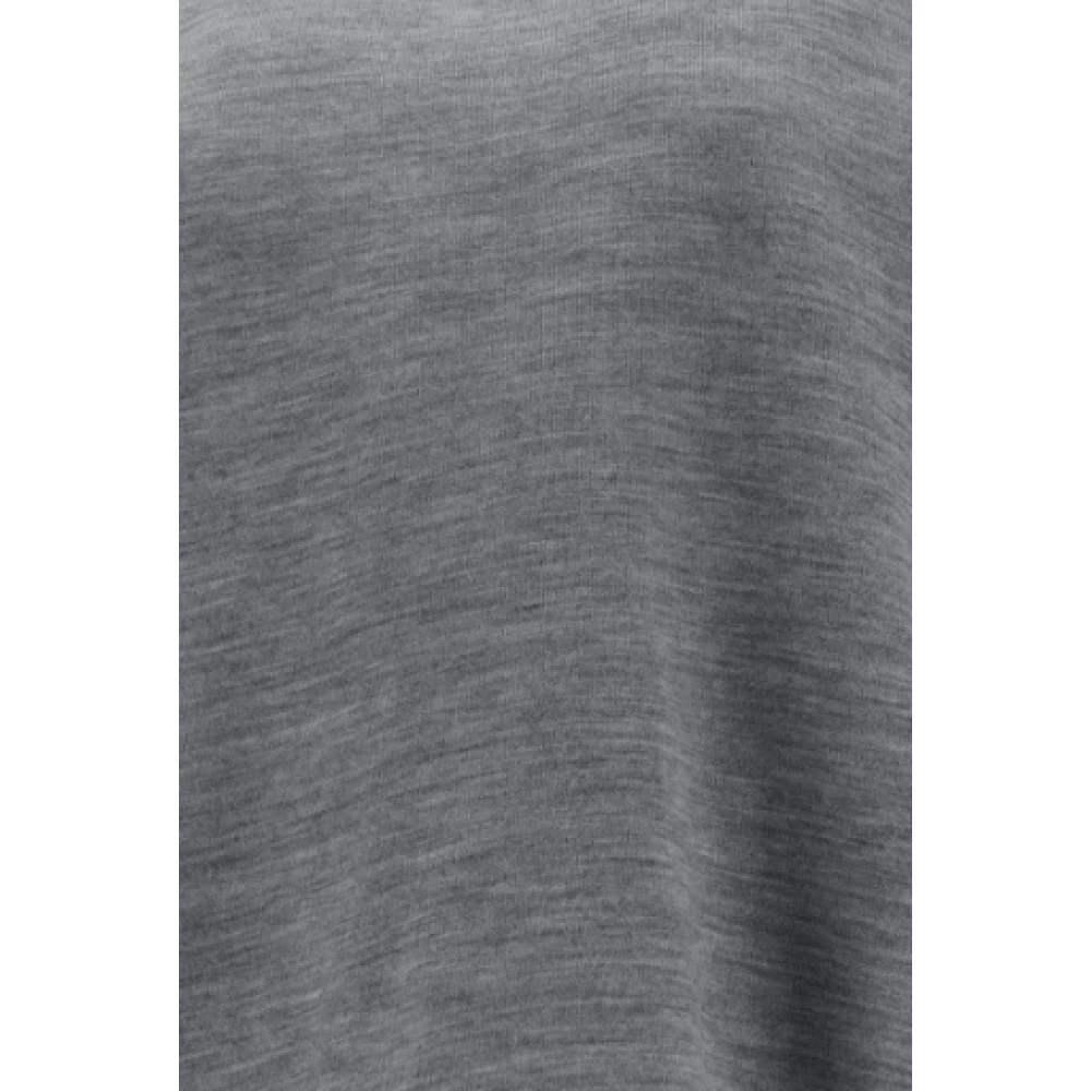 Fendi Monochrome Wol Crop Jumper Gray Dames