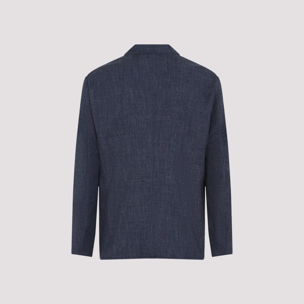 Giorgio Armani Blauwe Jas voor Mannen Stijlvol Blue Heren