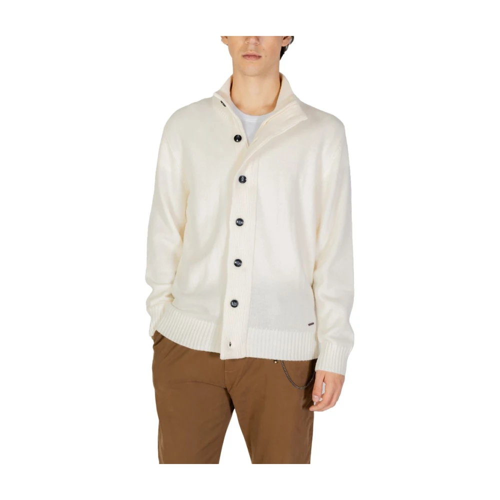Gianni Lupo Crème Acryl Gebreide Kleding Herfst Winter Collectie Beige Heren