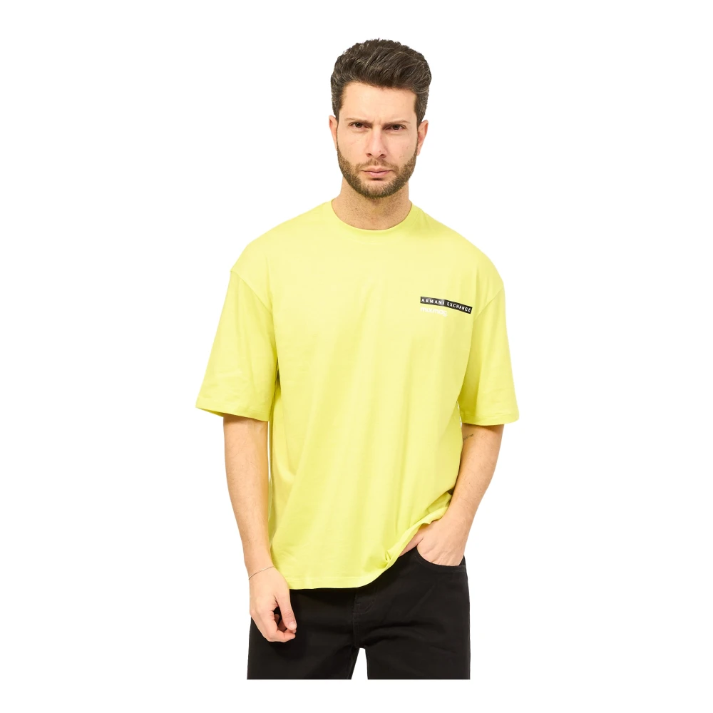 Armani Exchange T-Shirts Yellow Heren