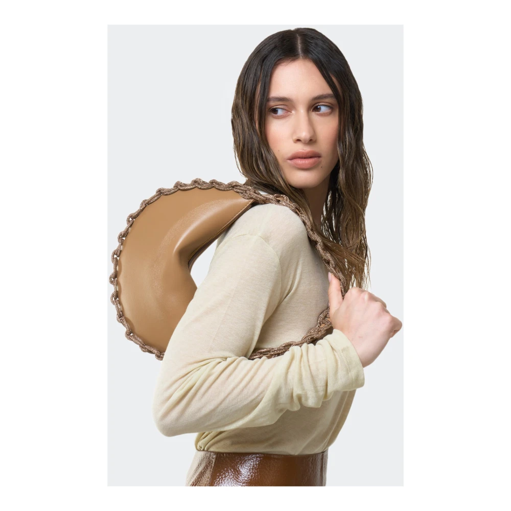 Hibourama Fortune Cookie Geïnspireerde Leren Tas Brown Dames