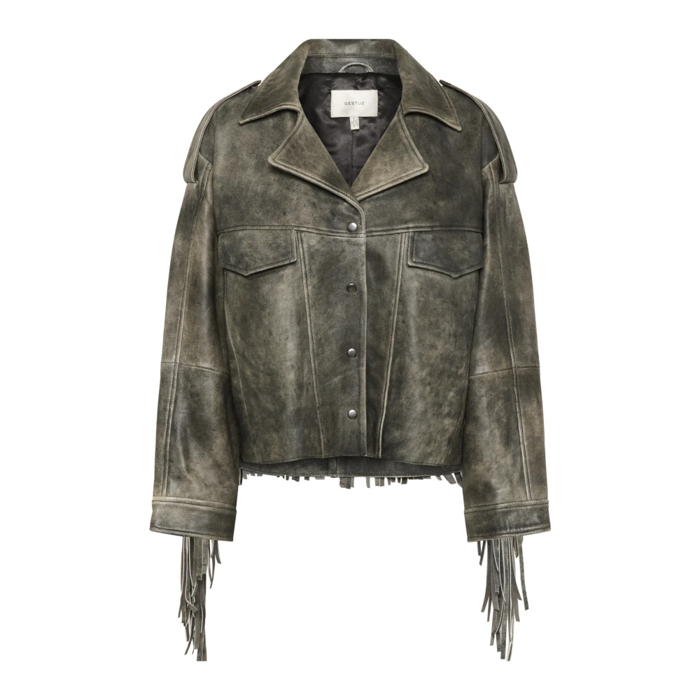 Jackets > Leather Jackets - - Gestuz - Modalova