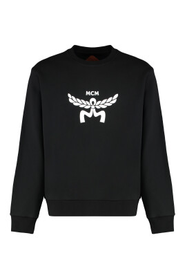 rafflad-bomull-crew-neck-sweatshirt