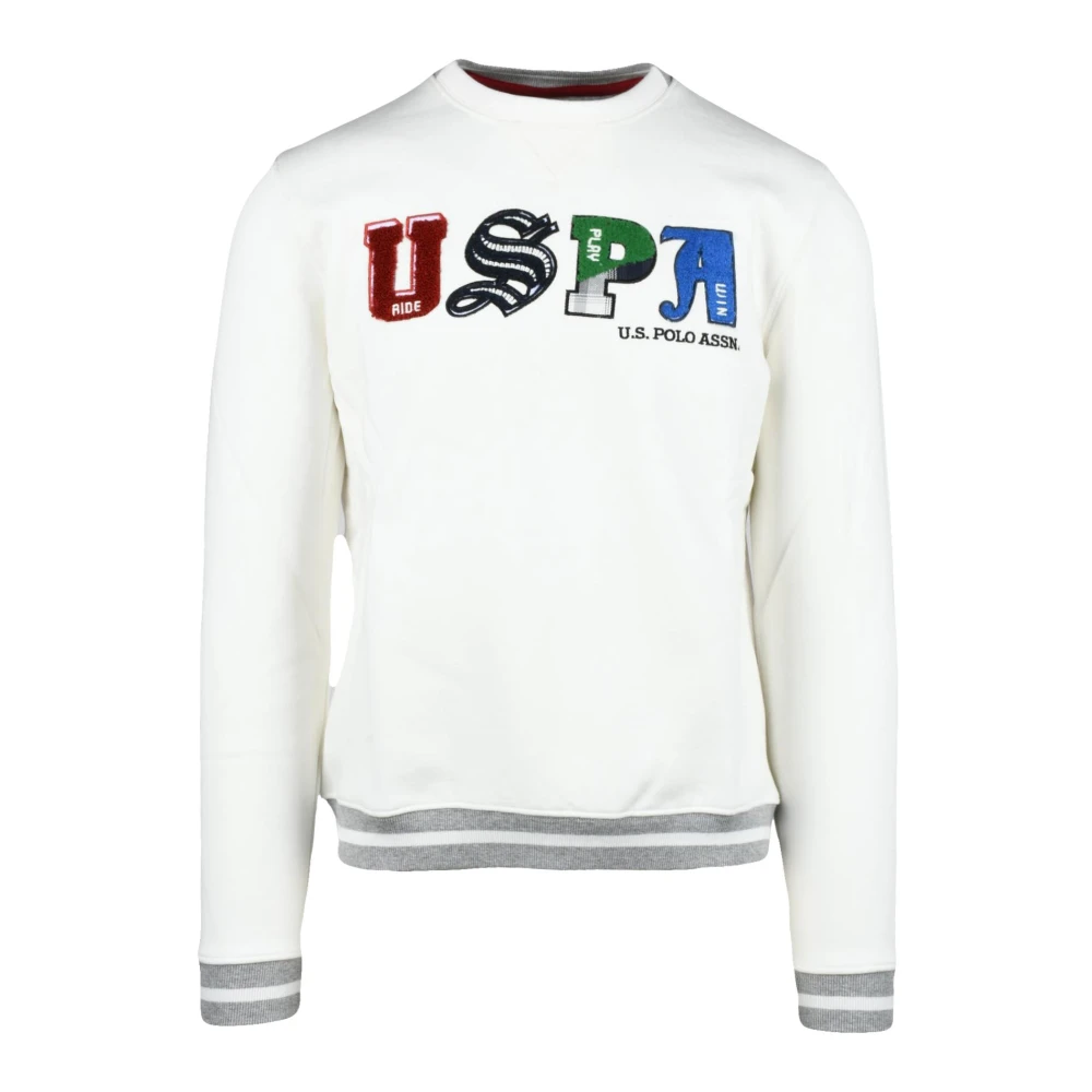 U.s. Polo Assn. Katoenmix Sweater White Heren