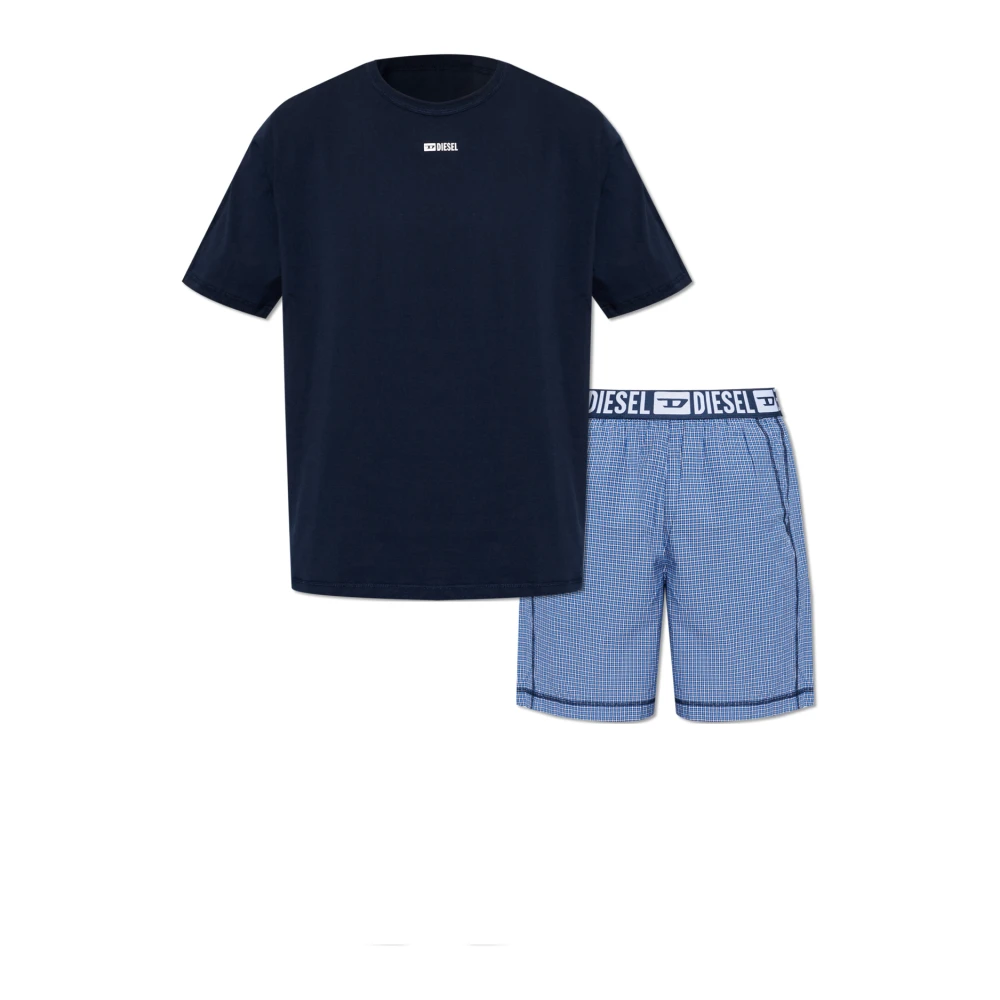 Diesel Uomo Blu - Kit-Raul D-Core Set Pigiama - Nightwear & Lounge - L