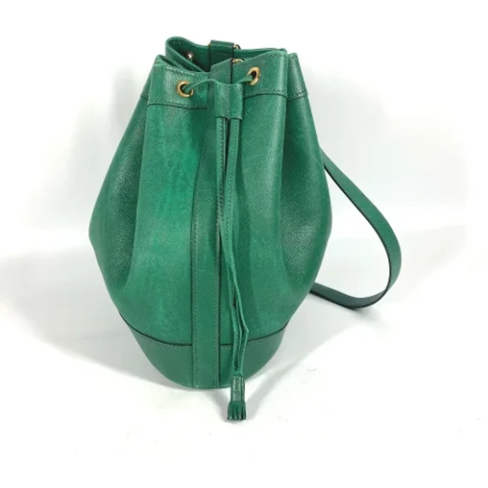 Hermès Vintage Pre-owned Leather shoulder-bags Green Dames
