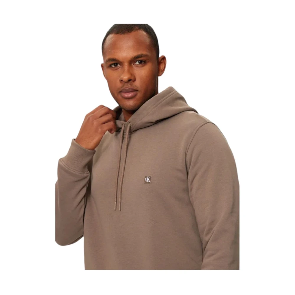 Calvin Klein Jeans Hoodie Sweatshirt Beige Heren