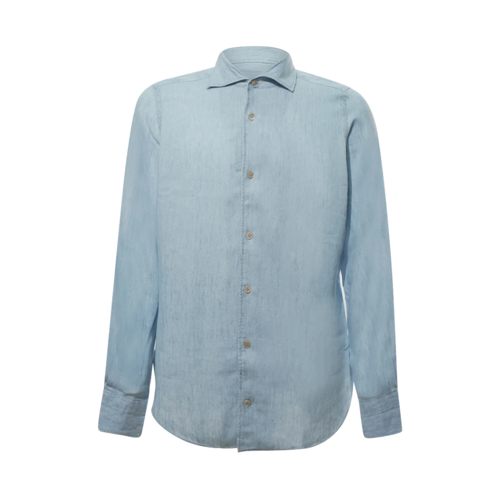 Eleventy Men's Blue Dandy Shirt - Casual Shirts - 3XL - Shirts