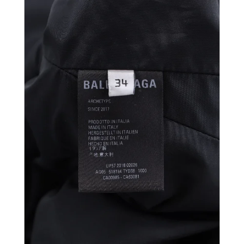 Balenciaga Vintage Pre-owned Polyester outerwear Black Dames