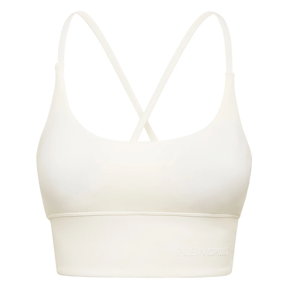 Plein Sport Vrouw Wit Fitness Dames, 2XL, Sport Bh