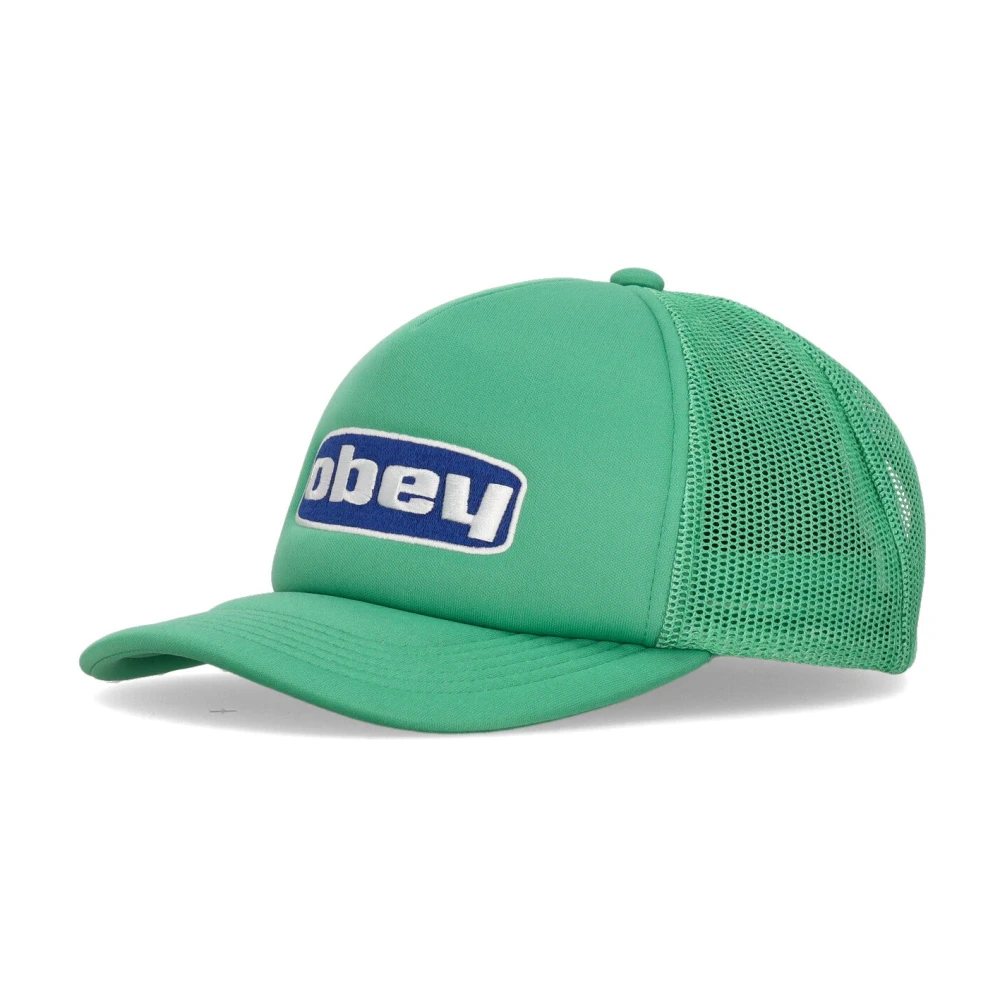 Obey Curvy Curva Trucker Hoed Groen Green Unisex