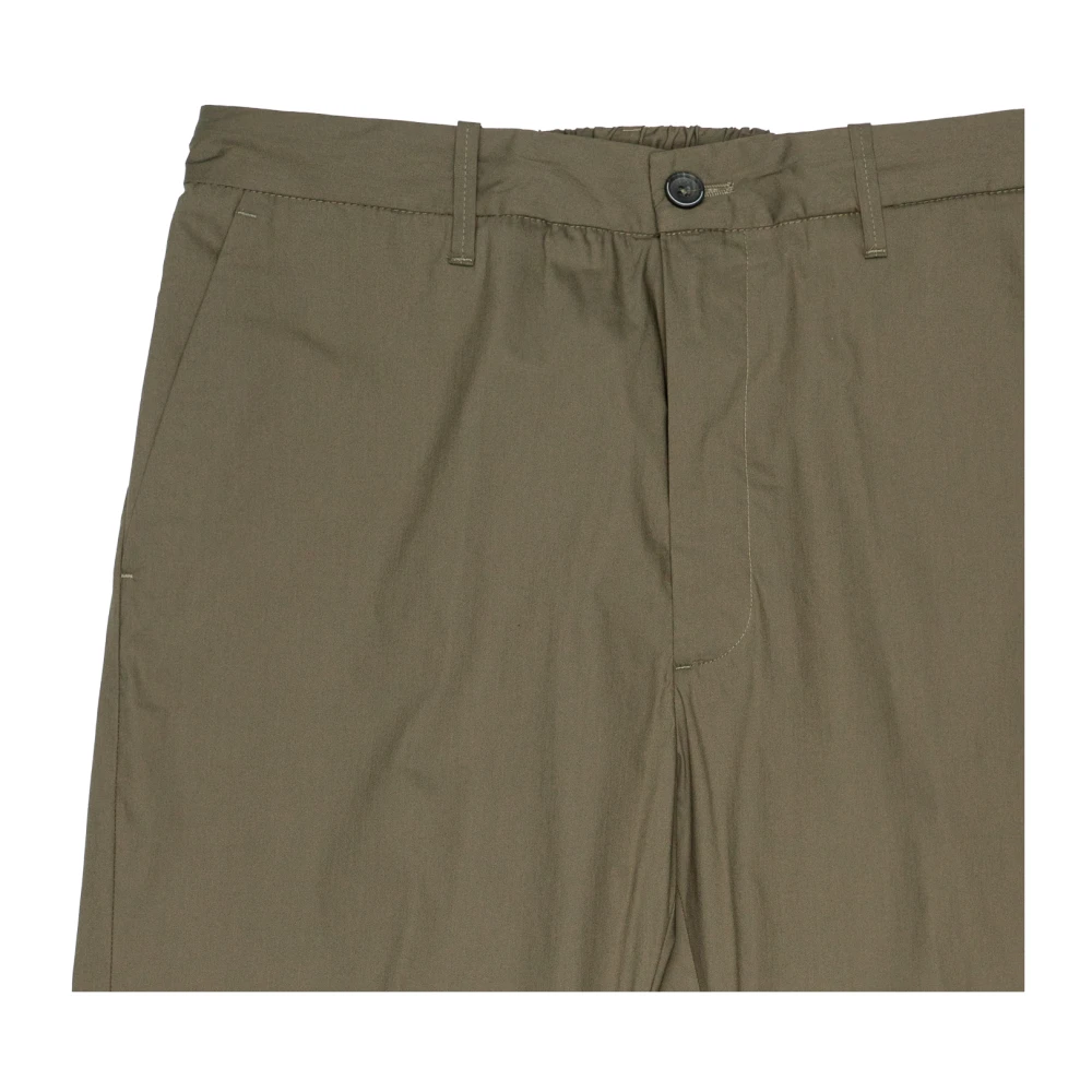 Nine In The Morning Relaxed fit katoenen chino broek Green Heren