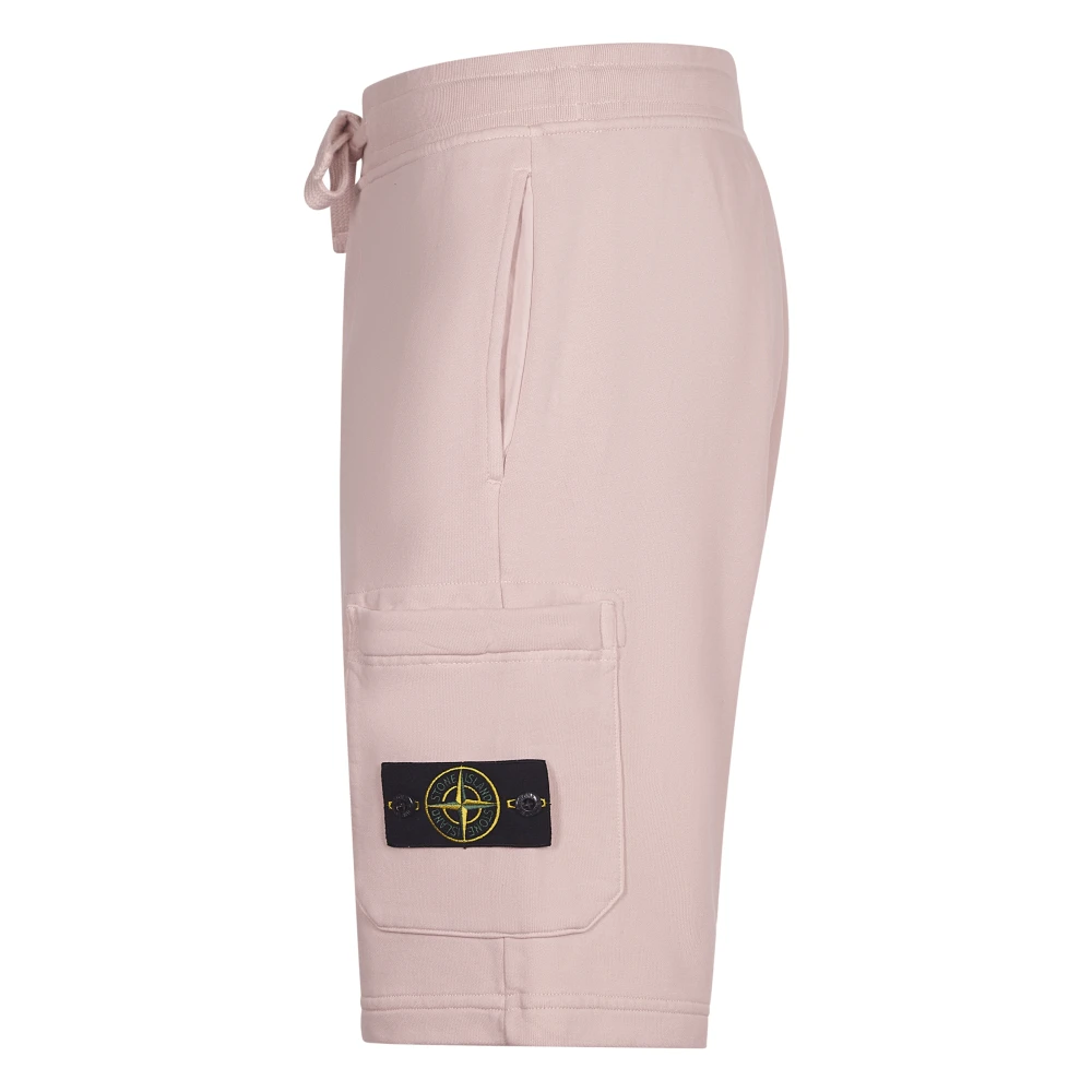 Stone Island Roze Casual Shorts Pink Heren