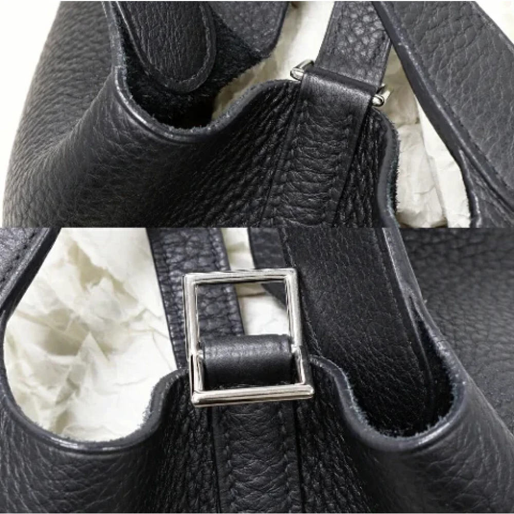 Hermès Vintage Pre-owned Leather totes Black Dames