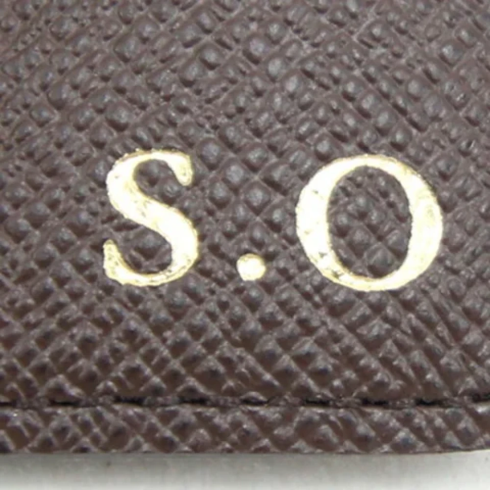 Louis Vuitton Vintage Pre-owned Fabric key-holders Brown Dames