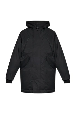 Isolerad parkas med huva