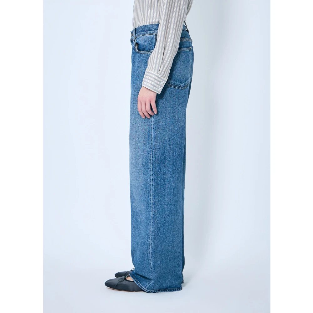 The Row Wijdvallende Vijf-Pocket Jeans Blue Dames