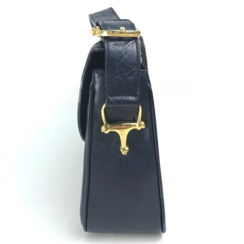 Celine Vintage Pre-owned Fabric shoulder-bags Blue Dames