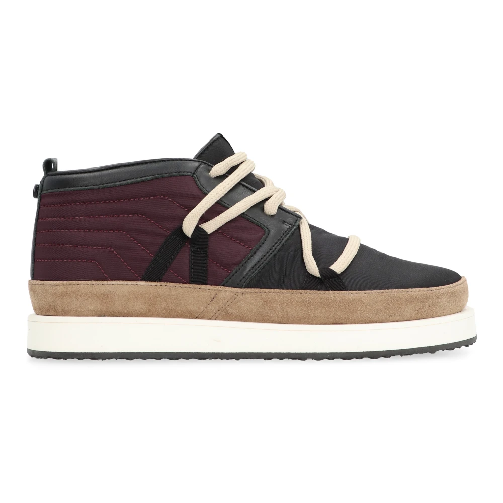 Volta Suède Leren Mid-top Sneakers Heren Schoenen Zwart