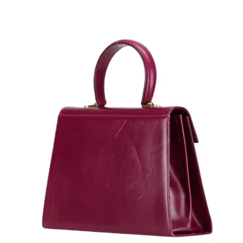 Salvatore Ferragamo Pre-owned Leather handbags Purple Dames