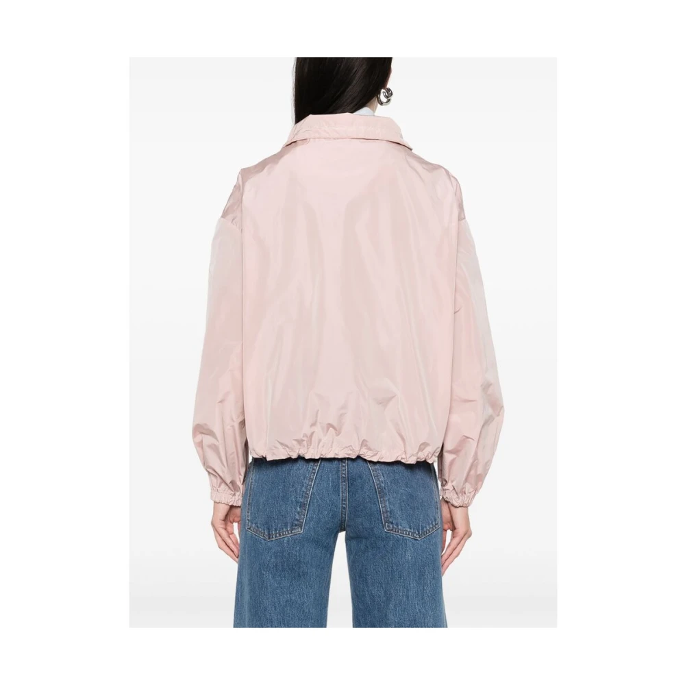 Herno Roze Zip-Up Jas Pink Dames